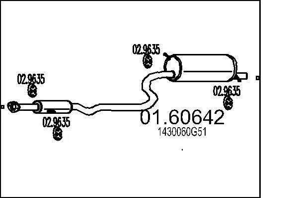 Handler.Part End silencer MTS 0160642 1