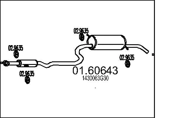 Handler.Part End silencer MTS 0160643 1