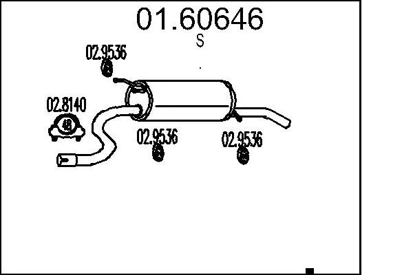 Handler.Part End silencer MTS 0160646 1