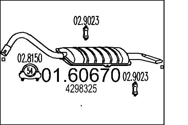 Handler.Part End silencer MTS 0160670 1