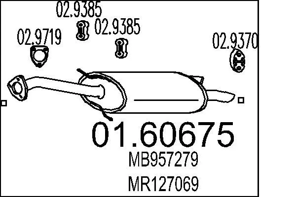 Handler.Part End silencer MTS 0160675 1