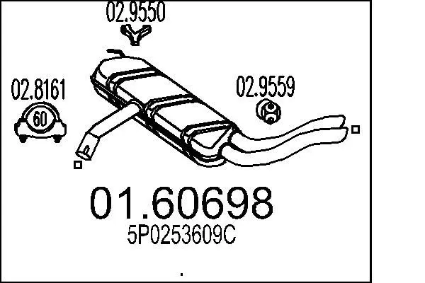 Handler.Part End silencer MTS 0160698 1