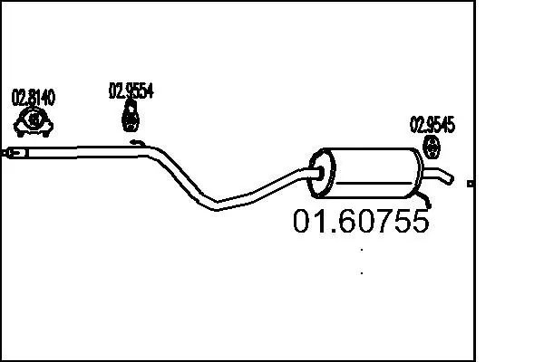 Handler.Part End silencer MTS 0160755 1