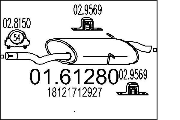 Handler.Part End silencer MTS 0161280 1