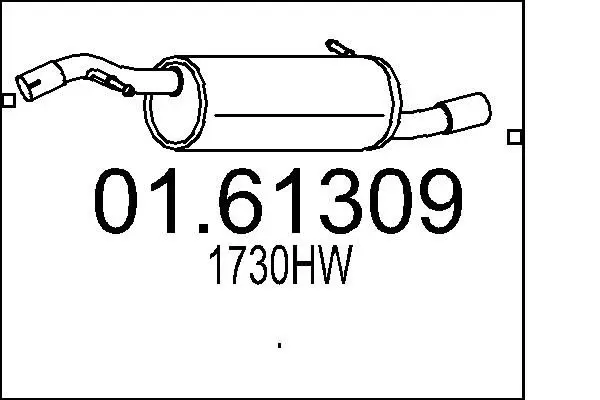 Handler.Part End silencer MTS 0161309 1