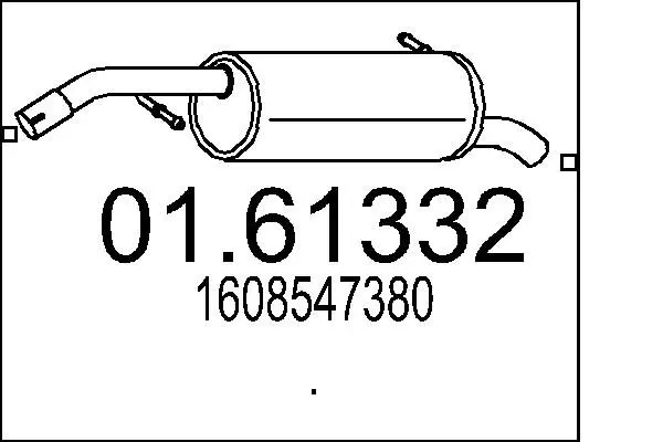 Handler.Part End silencer MTS 0161332 1