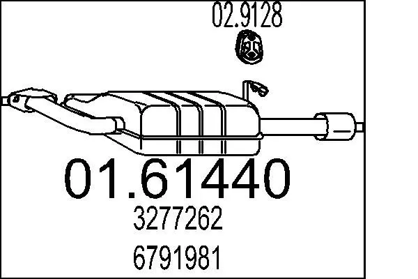 Handler.Part End silencer MTS 0161440 1