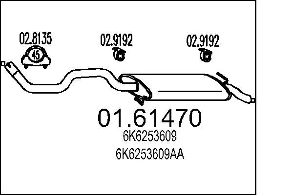 Handler.Part End silencer MTS 0161470 1