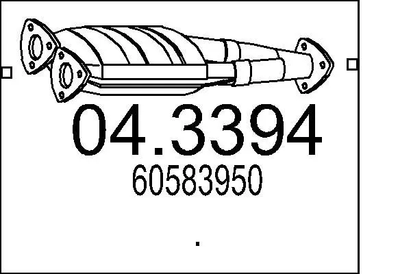 Handler.Part Catalytic converter MTS 043394 1