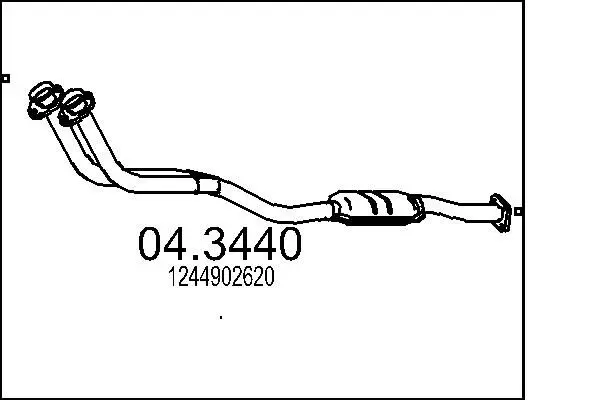 Handler.Part Catalytic converter MTS 043440 1