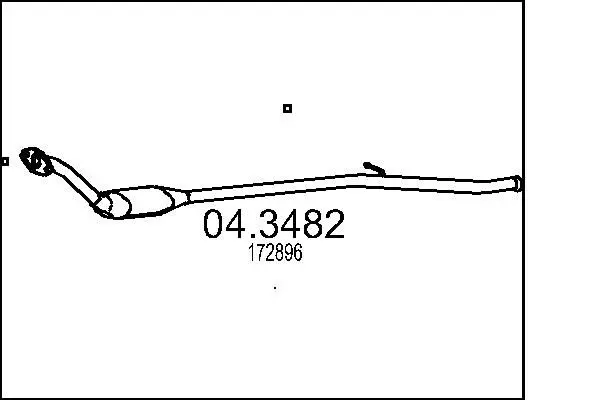 Handler.Part Catalytic converter MTS 043482 1