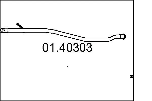 Handler.Part Exhaust pipe MTS 0140303 1