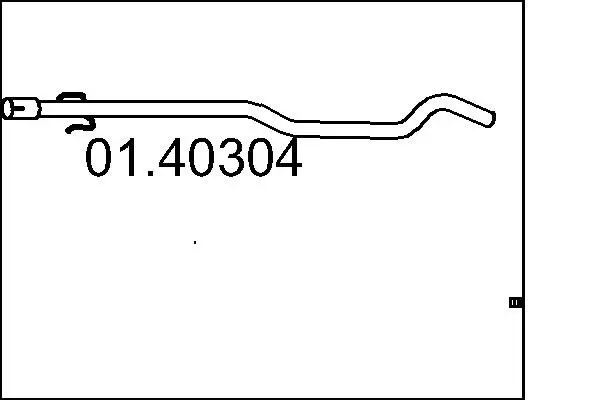 Handler.Part Exhaust pipe MTS 0140304 1