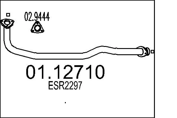 Handler.Part Exhaust pipe MTS 0112710 1