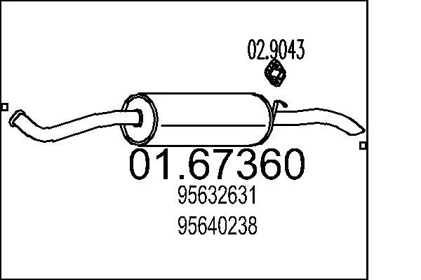 Handler.Part End silencer MTS 0167360 1