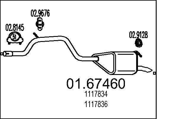 Handler.Part End silencer MTS 0167460 1