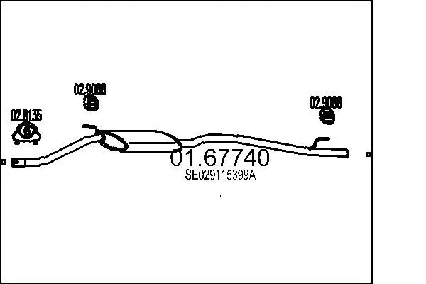 Handler.Part End silencer MTS 0167740 1