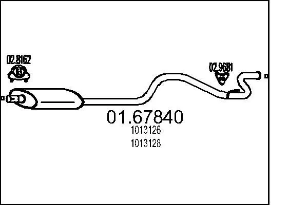 Handler.Part End silencer MTS 0167840 1