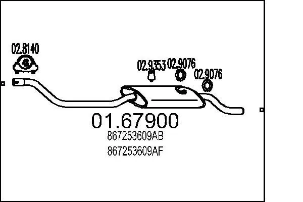 Handler.Part End silencer MTS 0167900 1