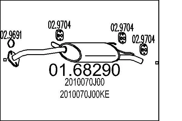 Handler.Part End silencer MTS 0168290 1