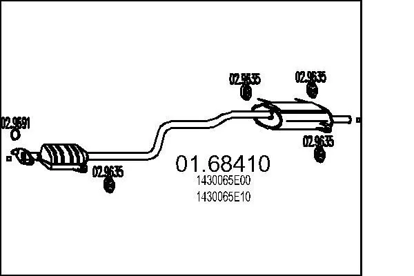 Handler.Part End silencer MTS 0168410 1