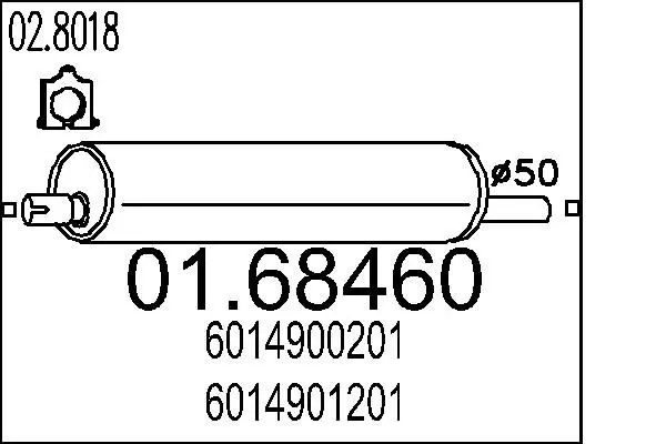 Handler.Part End silencer MTS 0168460 1