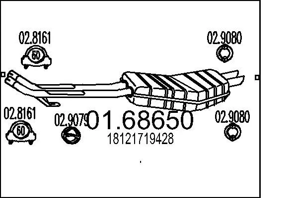 Handler.Part End silencer MTS 0168650 1