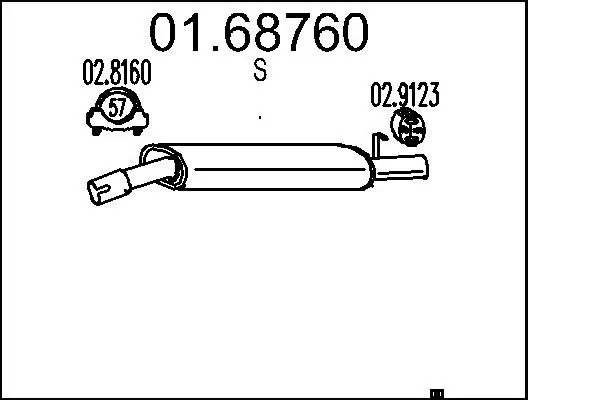 Handler.Part End silencer MTS 0168760 1