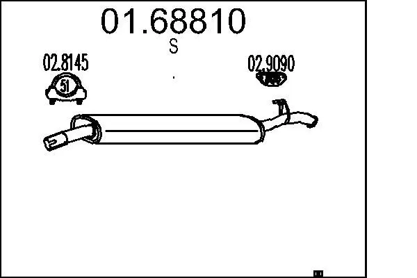 Handler.Part End silencer MTS 0168810 1