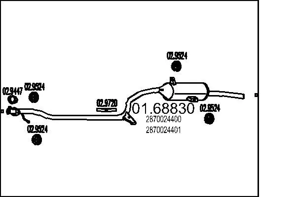 Handler.Part End silencer MTS 0168830 1