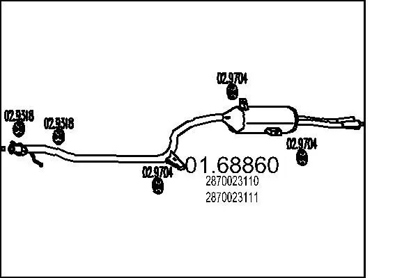 Handler.Part End silencer MTS 0168860 1