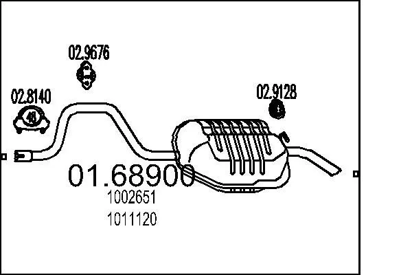 Handler.Part End silencer MTS 0168900 1