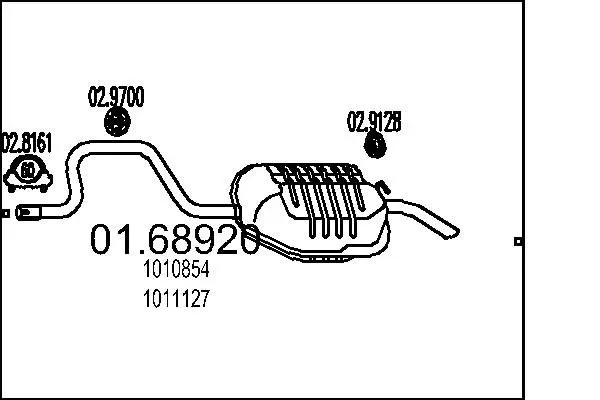 Handler.Part End silencer MTS 0168920 1