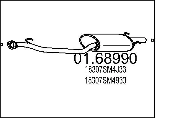 Handler.Part End silencer MTS 0168990 1