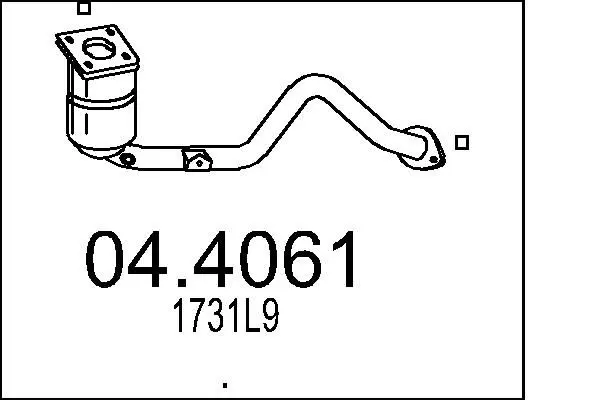 Handler.Part Catalytic converter MTS 044061 1