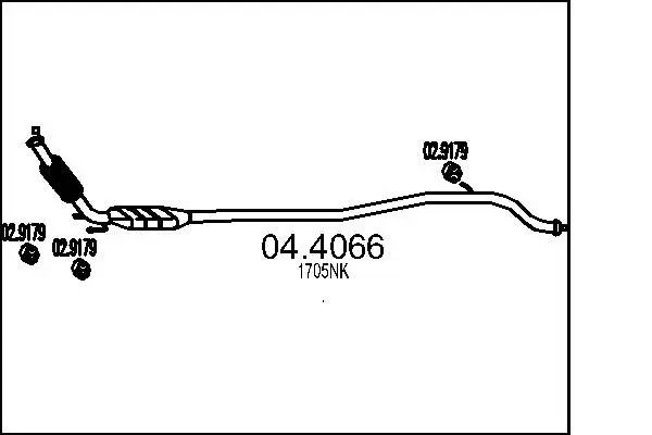 Handler.Part Catalytic converter MTS 044066 1