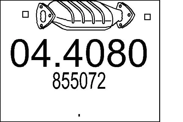 Handler.Part Catalytic converter MTS 044080 1