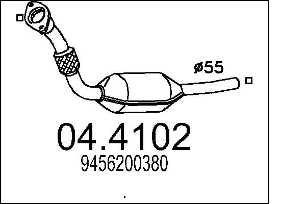 Handler.Part Catalytic converter MTS 044102 1