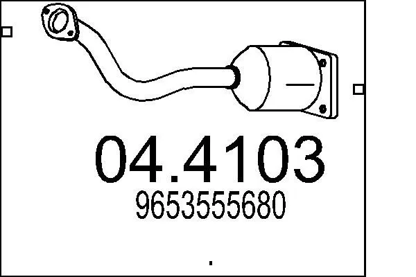 Handler.Part Catalytic converter MTS 044103 1