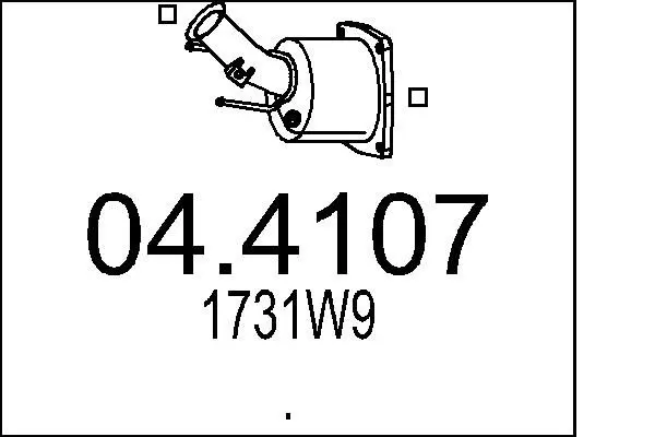 Handler.Part Catalytic converter MTS 044107 1