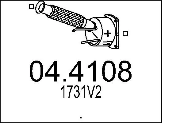 Handler.Part Catalytic converter MTS 044108 1