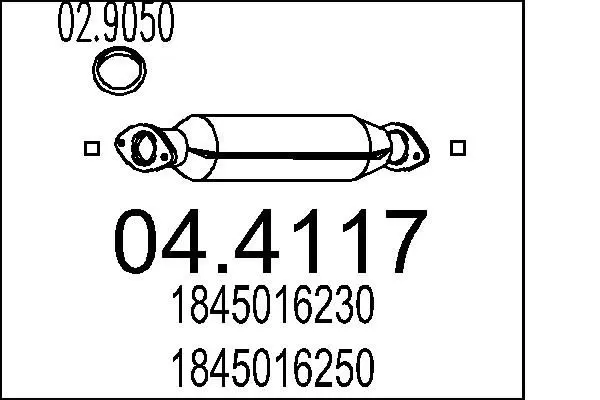 Handler.Part Catalytic converter MTS 044117 1