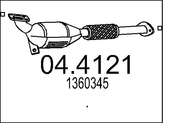 Handler.Part Catalytic converter MTS 044121 1