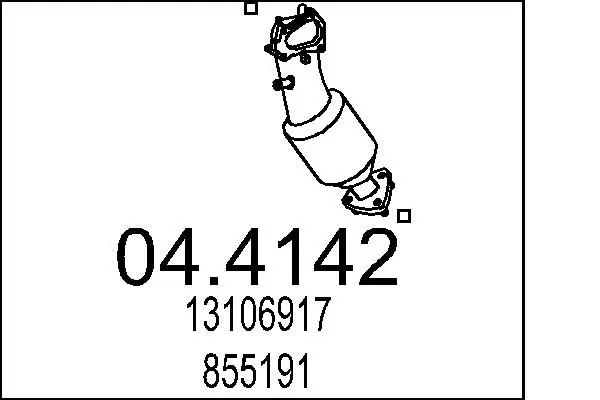 Handler.Part Catalytic converter MTS 044142 1