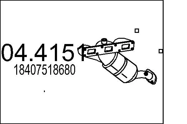 Handler.Part Catalytic converter MTS 044151 1