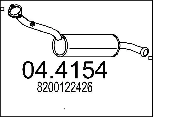 Handler.Part Catalytic converter MTS 044154 1