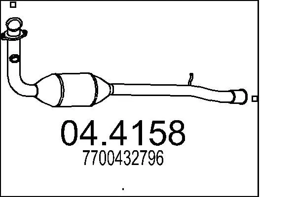 Handler.Part Catalytic converter MTS 044158 1