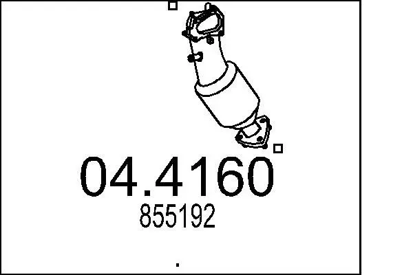 Handler.Part Catalytic converter MTS 044160 1