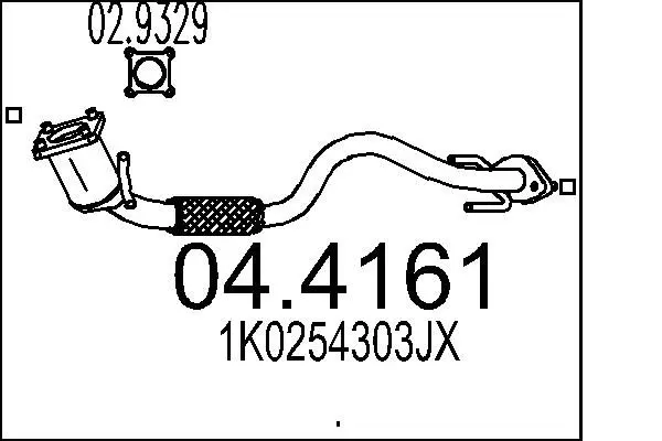 Handler.Part Catalytic converter MTS 044161 1