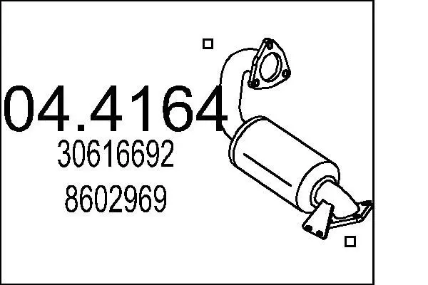 Handler.Part Catalytic converter MTS 044164 1